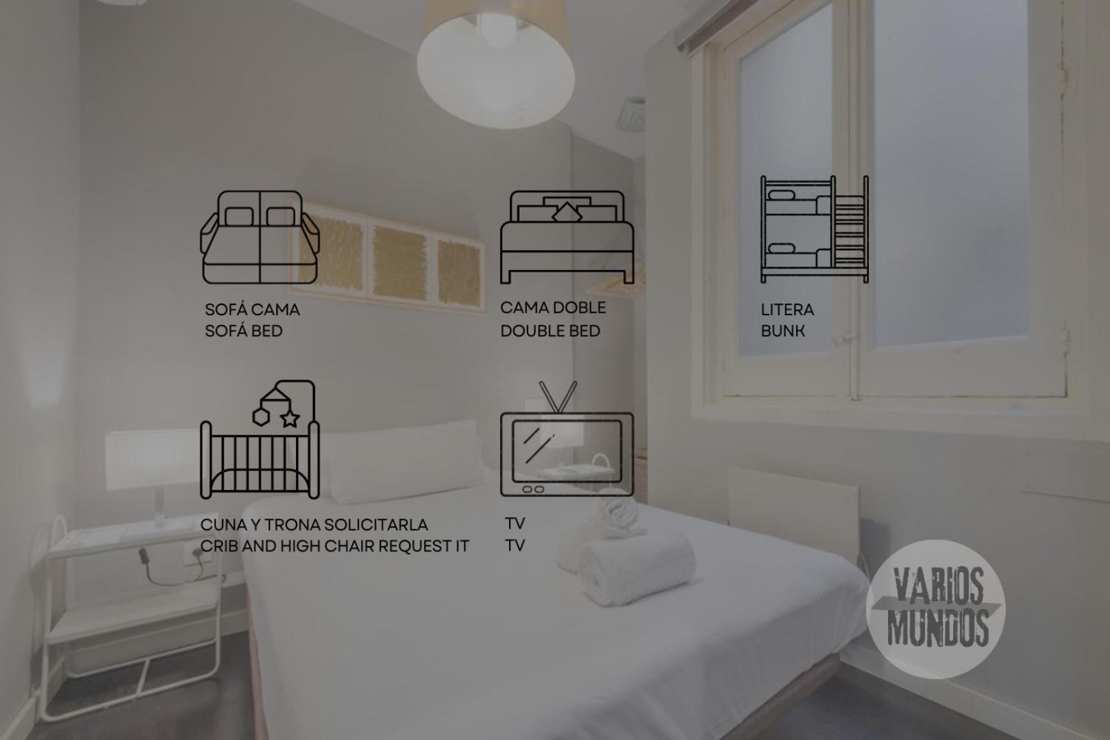 Great Apt Para 6Pax In The Heart Of Madrid Center Exteriör bild